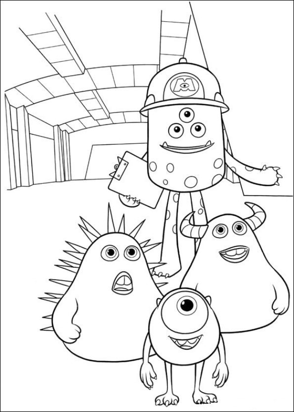 Coloring page Monsters University Monsters University